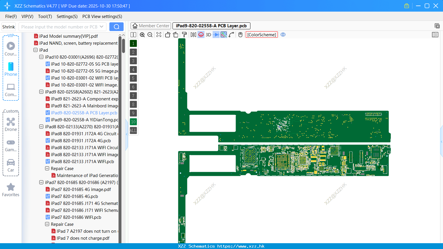 IPad9-820-02558-A PCB Layer